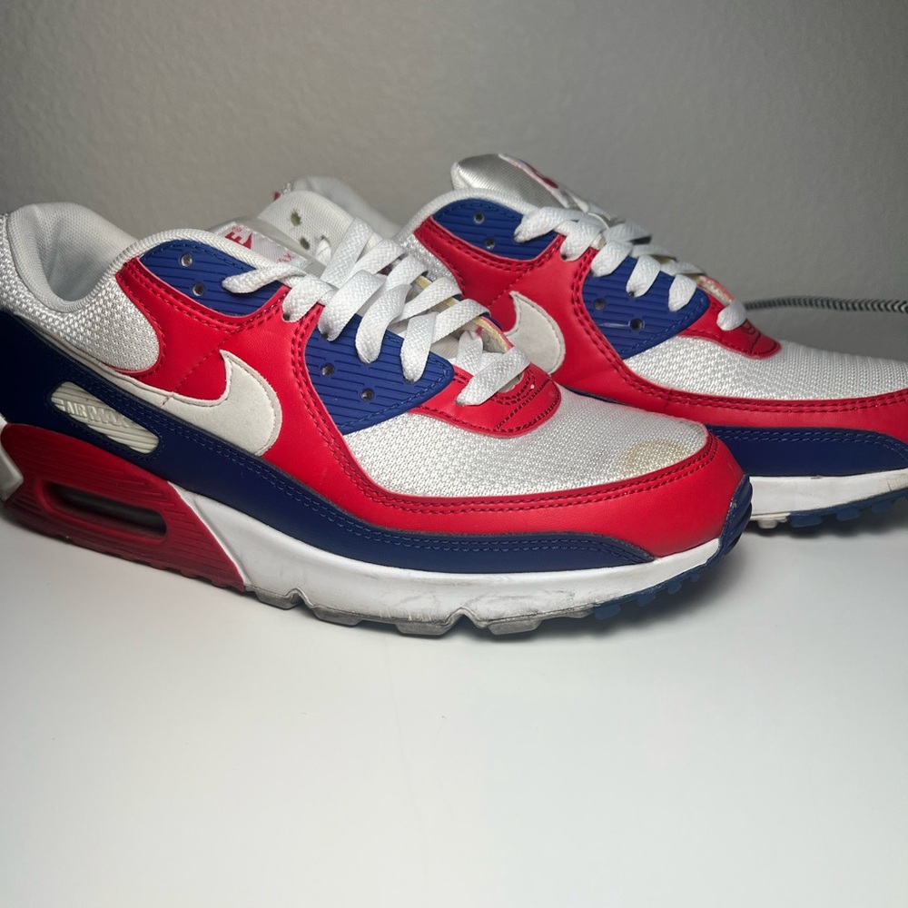 Nike Air Max 90 USA Men's Size 9.5 Red White Blue